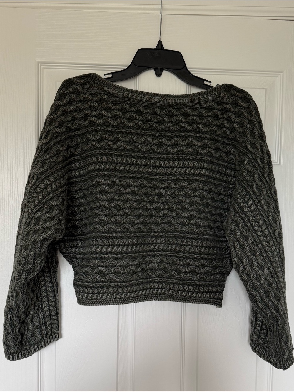 Pilcro Anthropologie Micro Fisherman Cable-Knit Sweater - Sz XL - Picture 7 of 8